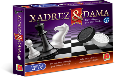 Jogo Xadrez e Damas - 3031206