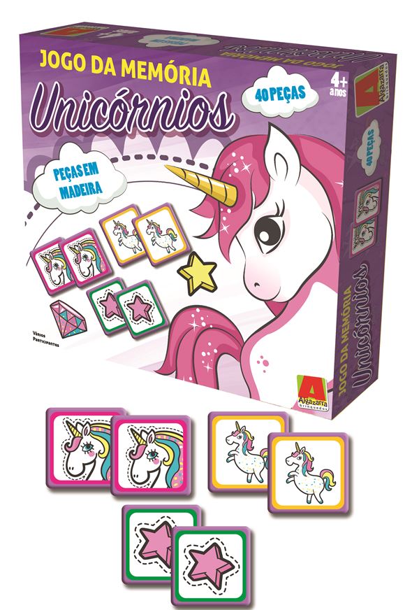 Jogo da Memória Unicórnio