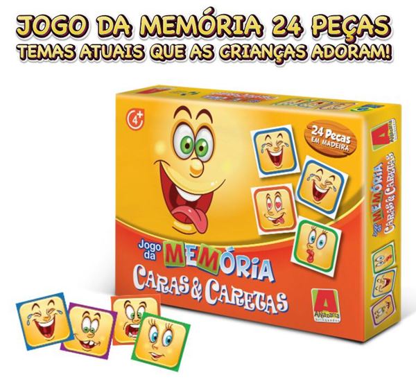 Jogo da Memória Caras e Caretas