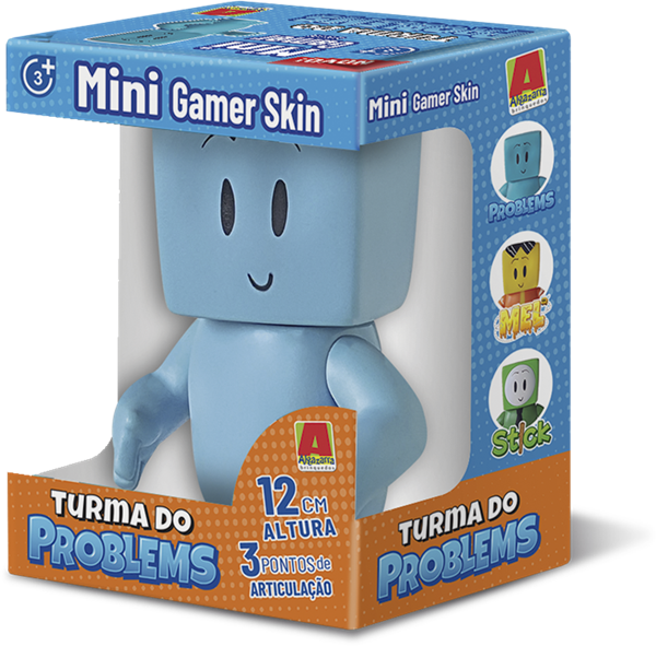 Bonecos em Vinil miniaturas Turma Problems para PDV – Disponível em 12 cm