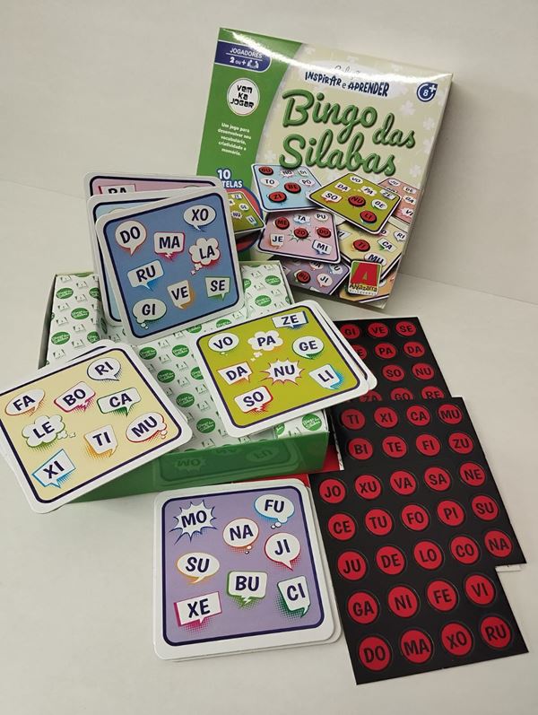 Coleção Inspirar e Aprender – Vem Ka Jogar – Bingo Das Sílabas